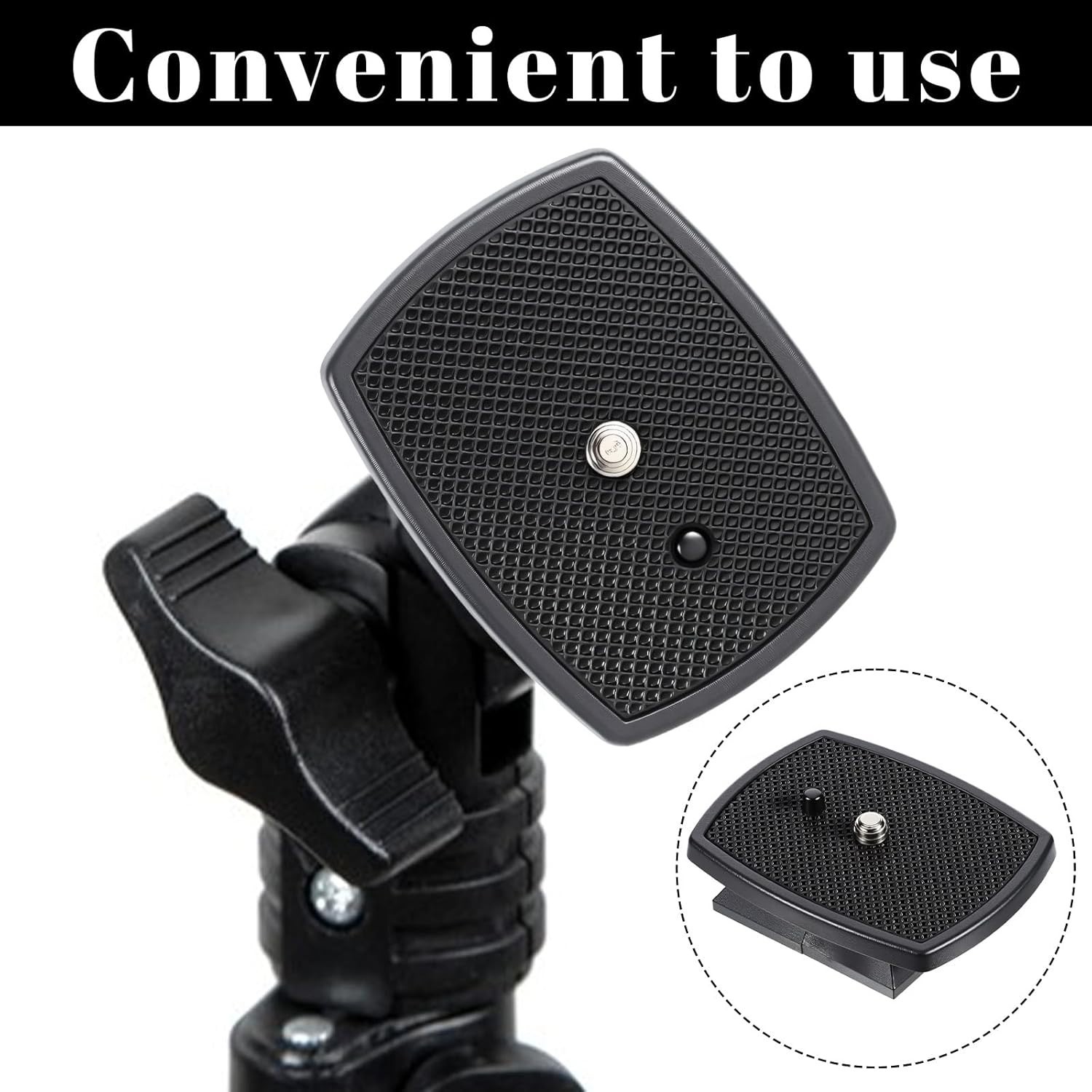 2 PCS Universal Quick Release Plates 43mm for Tripods - Durable & Lightweight