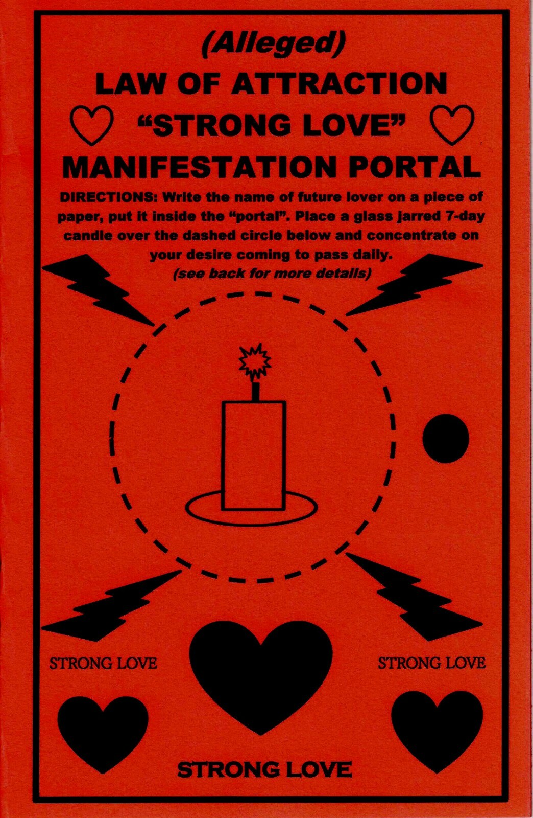 alleged LAW OF ATTRACTION "STRONG LOVE" manifestation portal spell magick