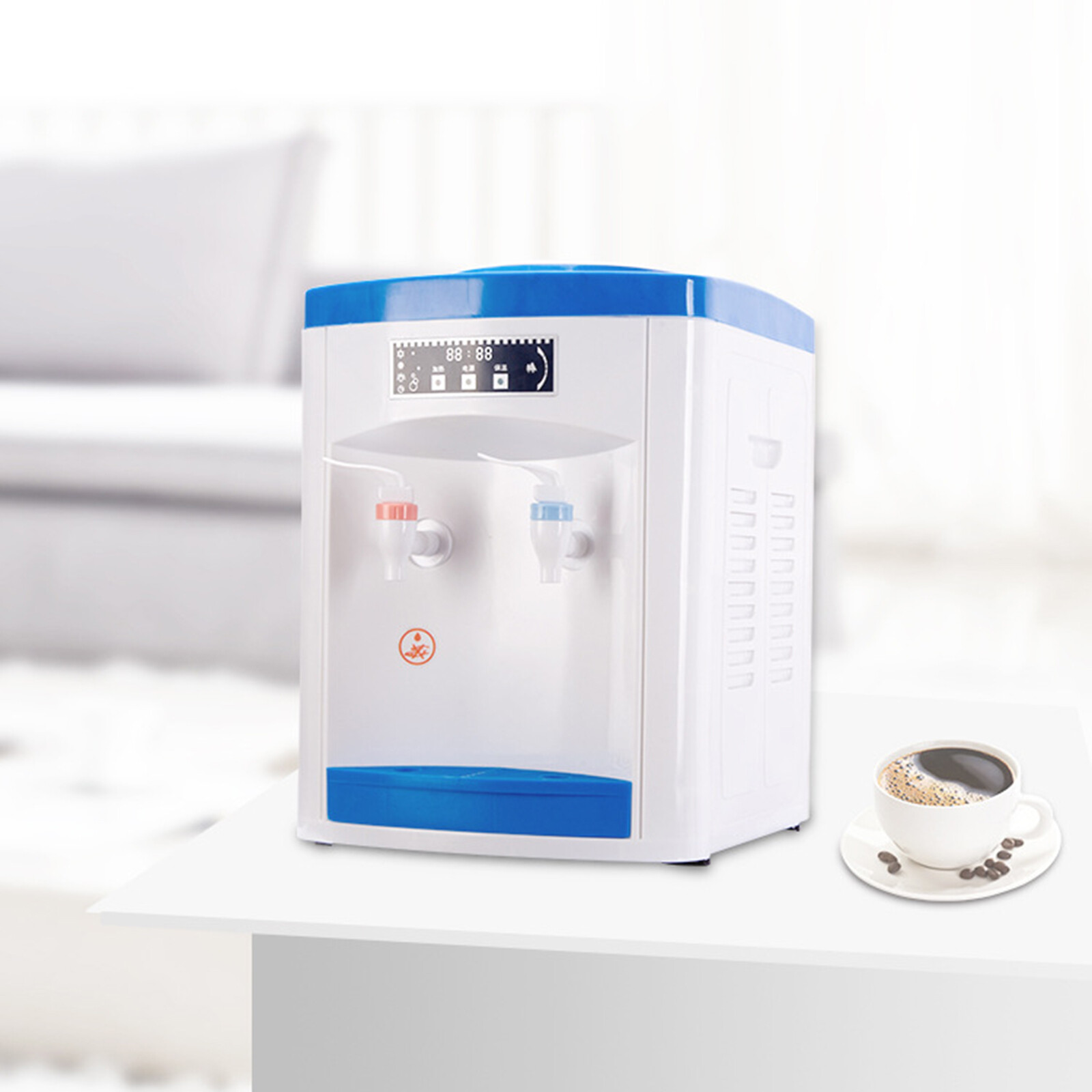 5 Gallon Cold + Hot Water Cooler Dispenser Freestanding Top Loading Detachable!