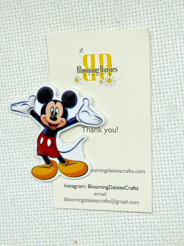 Magnetic Needle Minder Cross Stitch Mickey Mouse / Fridge Magnet