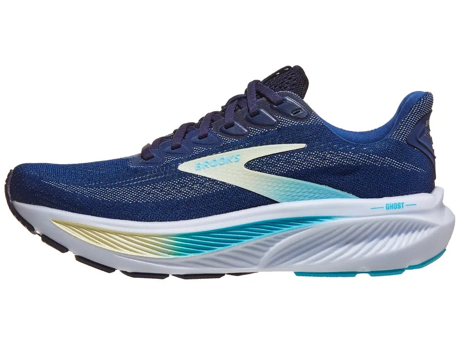 [FLASH SALE] Brooks Ghost 17 Women's Shoes - Navy/Green/Turquoise