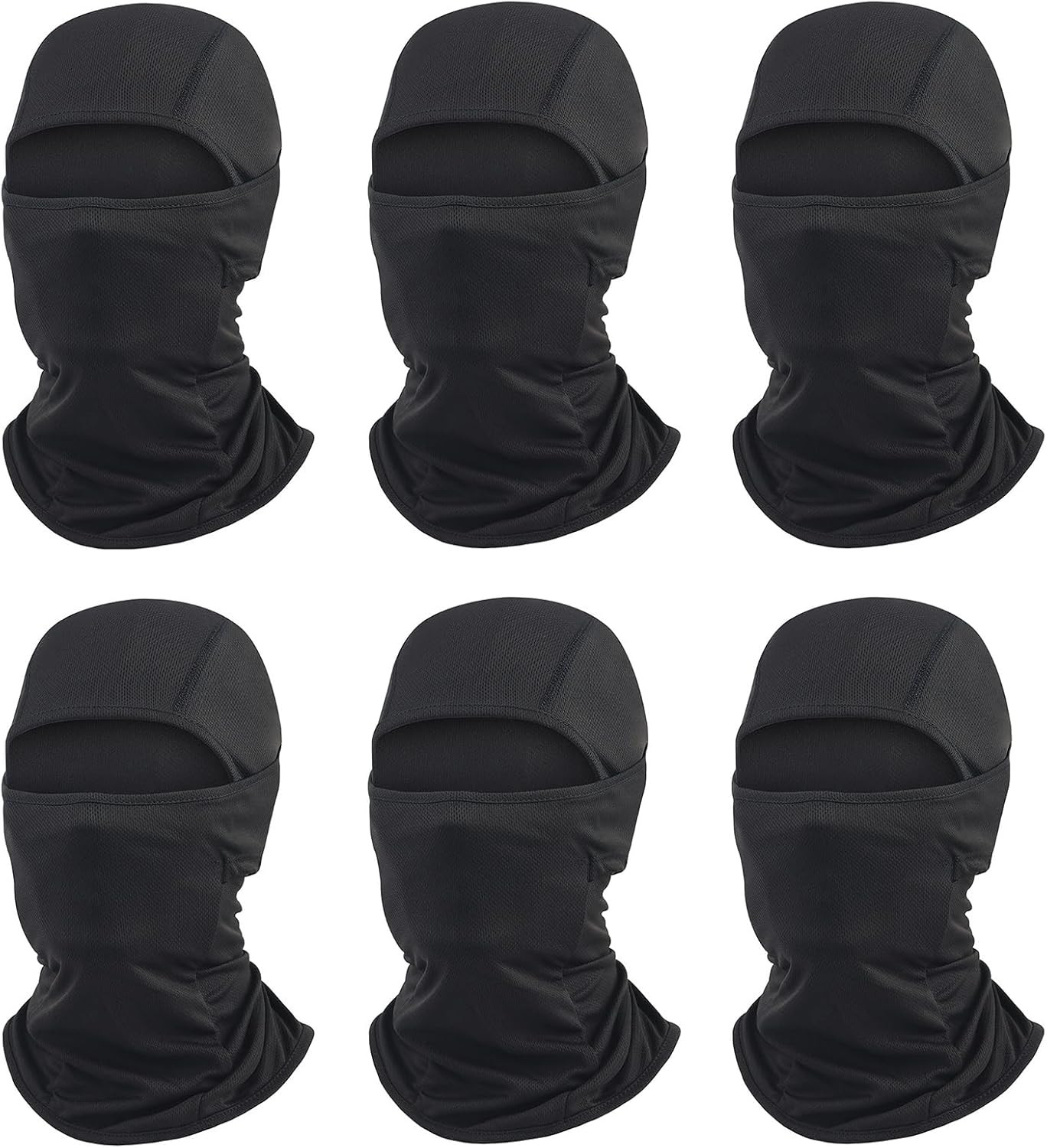 6 Packs Ski Mask Sun UV Protection Hood Breathable, Balaclava Face Mask