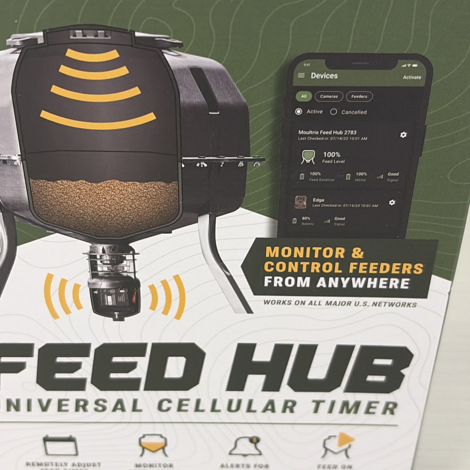 Moultrie Mobile Feed Hub Universal Cellular Timer - New Sealed