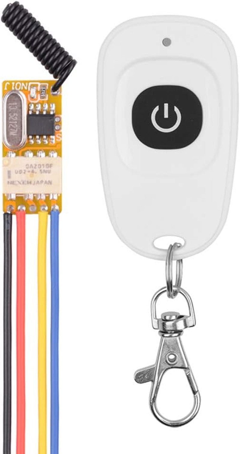 DC 3.7V - 12V 5V Mini Size Relay Remote Control Switch, 433Mhz Wireless RF Momen