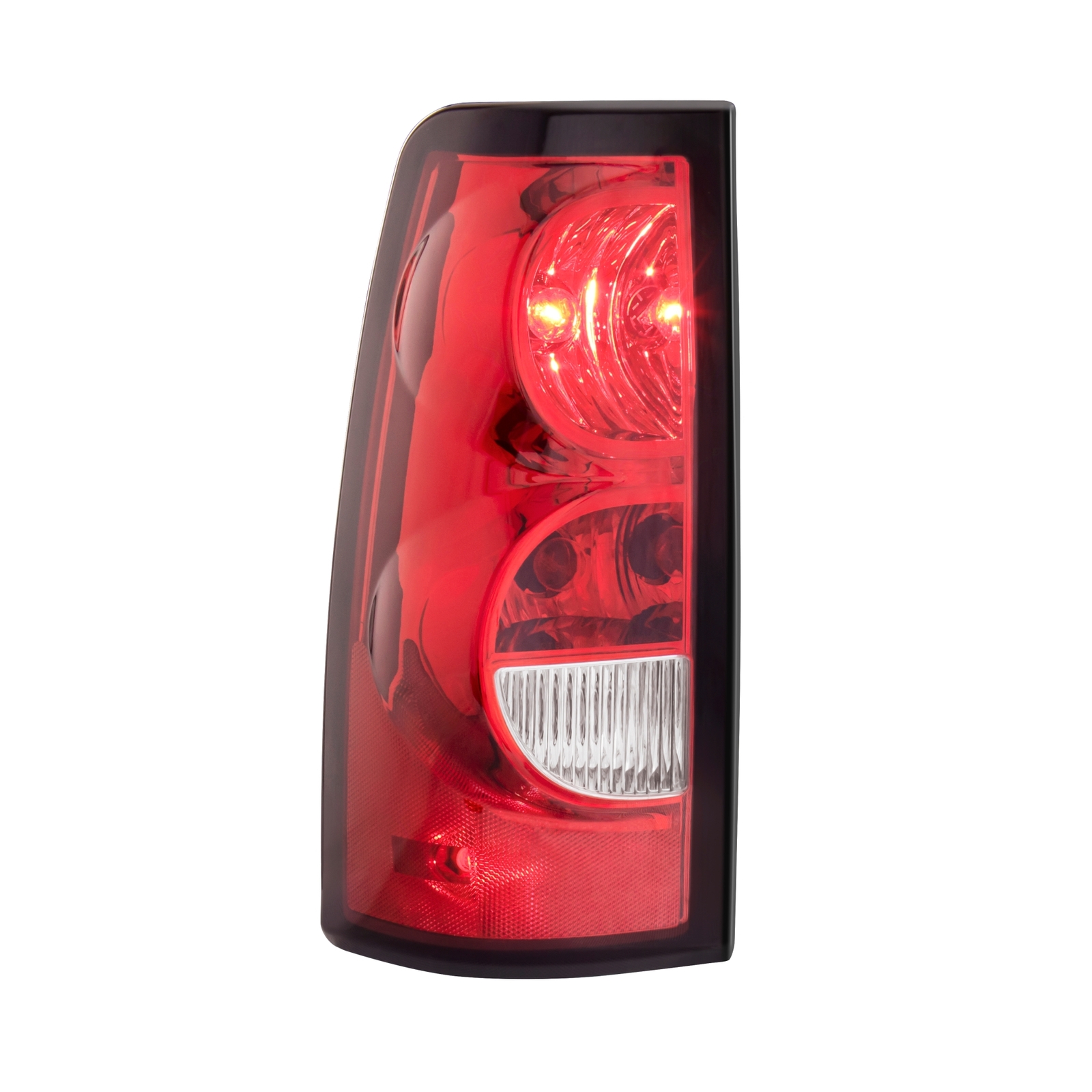 For 2003-2006 Chevy Silverado Chrome Housing Headlights & Red Tail Lights