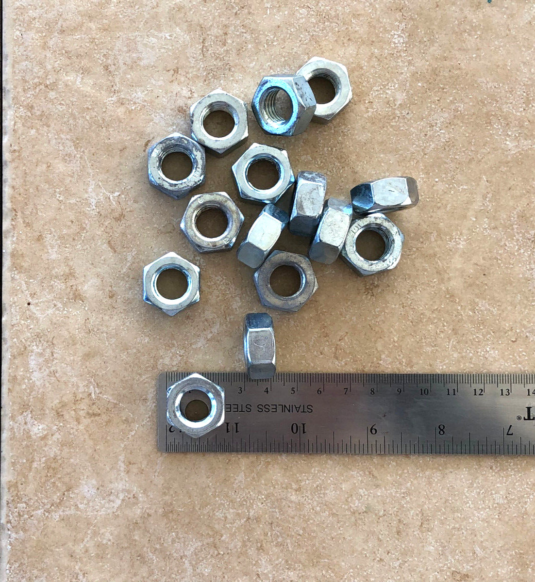 14MM - Hex Nuts ZINC Coarse Thread - 25 CT