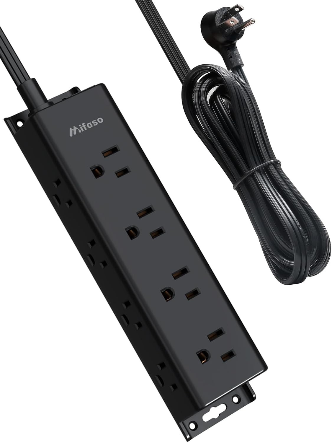Surge Protector Power Strip 12 Widely Spaced Multi Outlets Wall Mount 3 Side