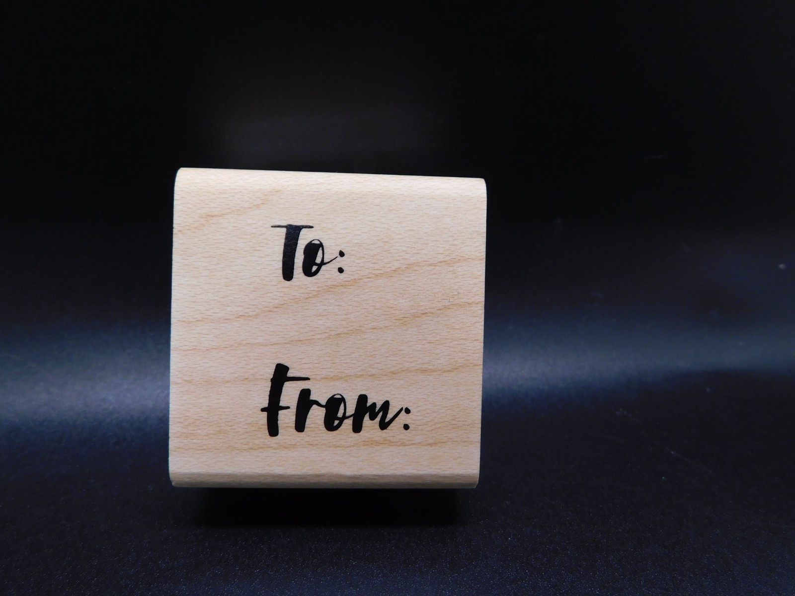 Stampabilities To & From Handwritten rubber stamp