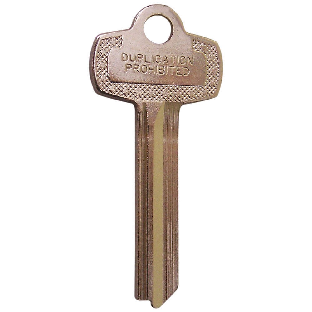 KABA ILCO 1A1K1 Key Blank, Type K,Nickel Silver,PK50 12Z014