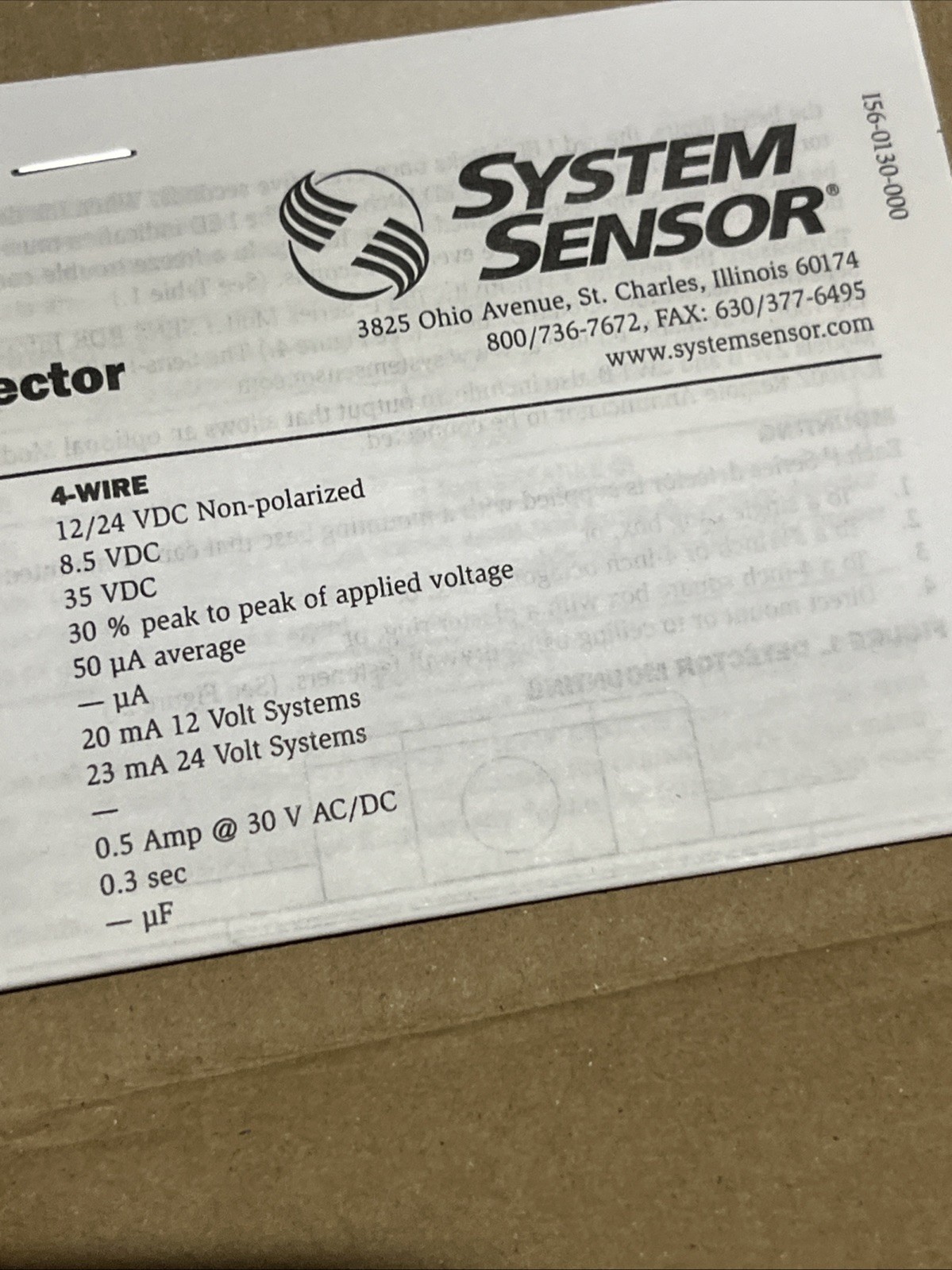 System Sensor 2W-B Smoke Detector 2-Wire White