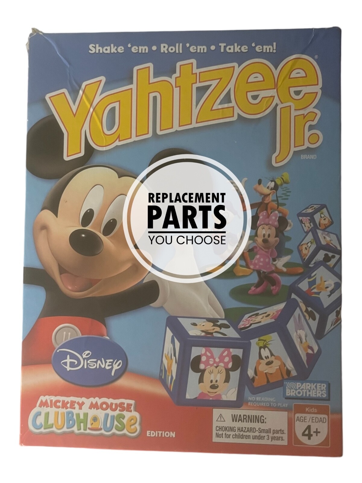 Yahtzee Jr Mickey Mouse Clubhouse Disney REPLACEMENT PARTS ONLY YOU CHOOSE