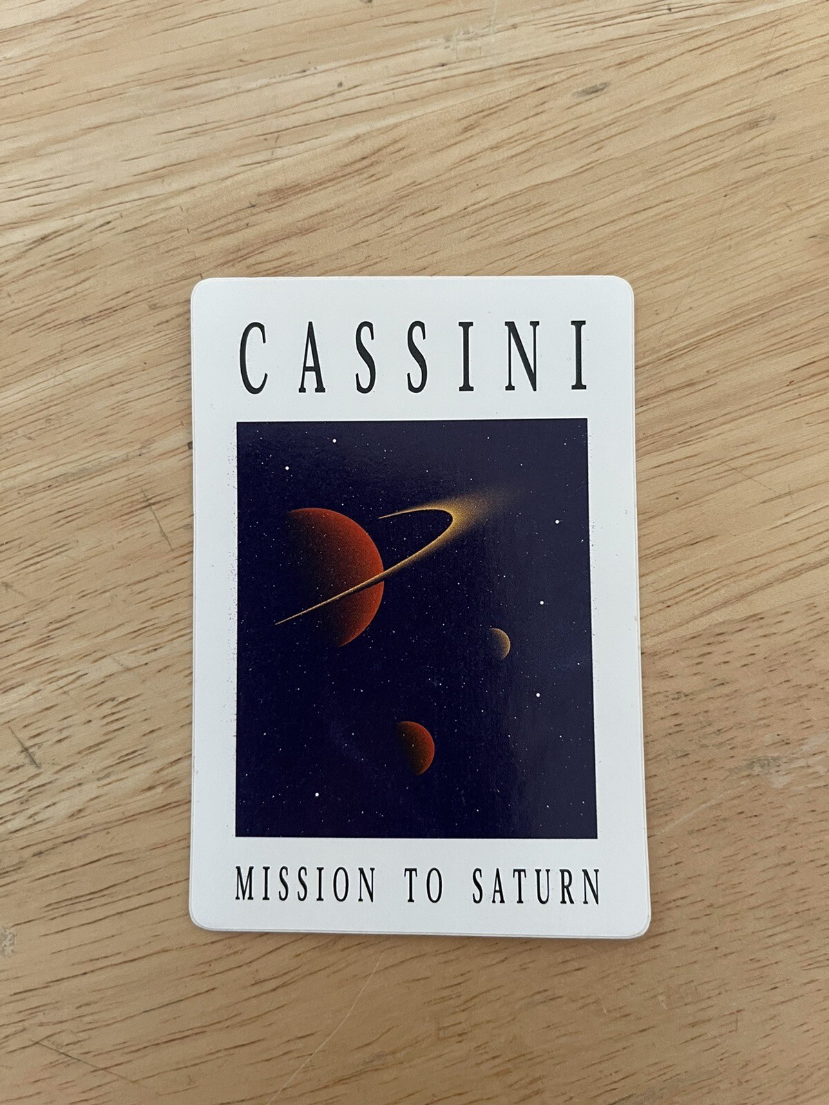 CASSINI - Mission To Saturn Decal/Sticker NASA Space Research Mission 1997-2017