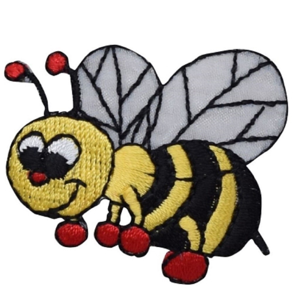Bumblebee Patch Applique - Bee, Boxing Gloves, Bug, Insect Badge 1.75" (Iron on)