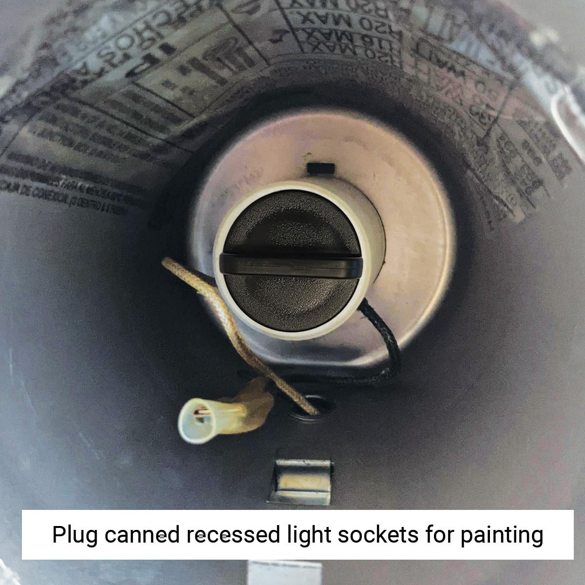 Light Socket Safety Cap Plugs for E26 Sockets - Improved Fit for String Lights
