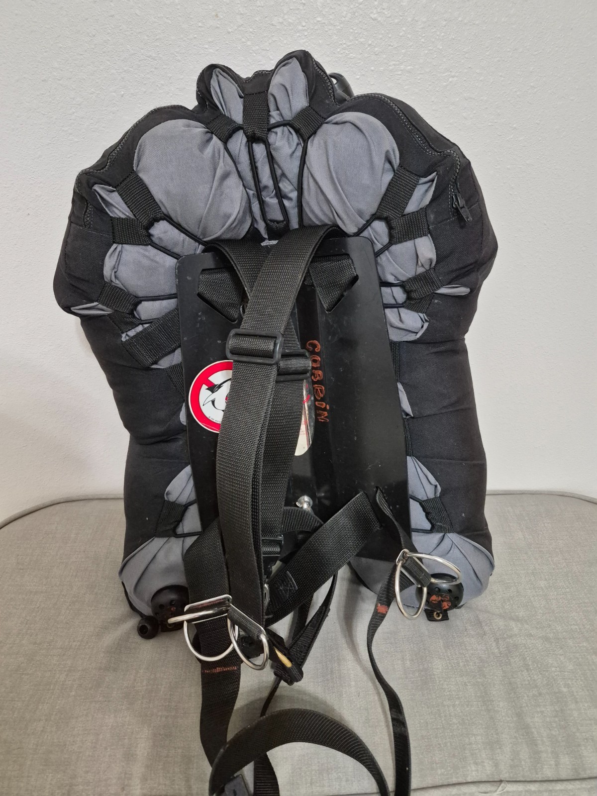 Dive Rite Superwings Dual Bladder Tech BCD w/ single tank backpack & Harness