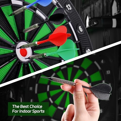 Plastic Tip Darts,12pcs Soft Darts Set with 100 Plastic Tips for Electronic