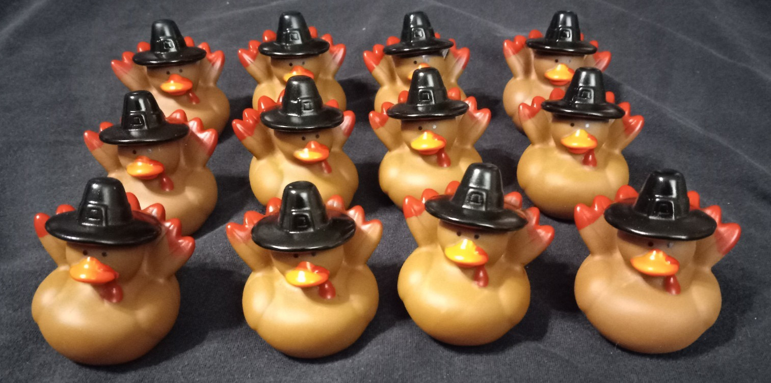 Turkey w/Pilgrim Hat Duckies (dz.) - New