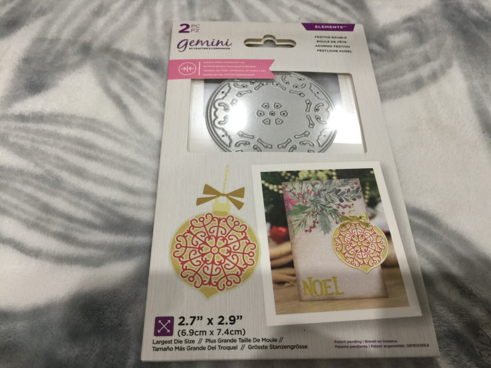 Gemini Double-Sided Layerable Topper and Image Dies Crafters Companion New