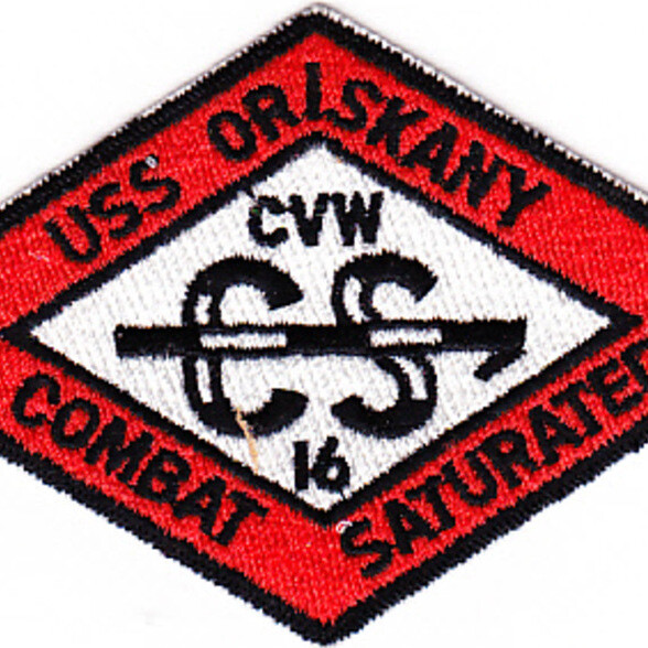 CVA-34 USS Oriskany CVW-16 Orange Patch