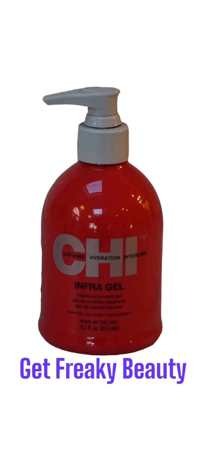 8.5 oz. Chi Infra Gel Maximum Control Gel. 251ml. NEW. FREE SHIPPING.