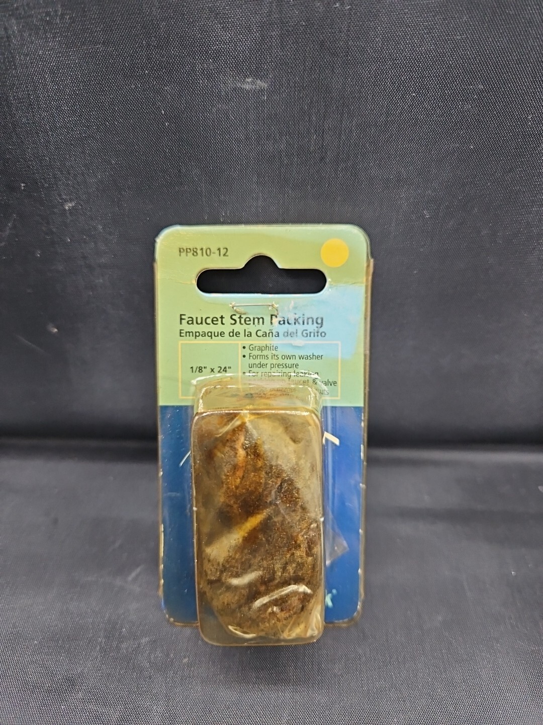 Plumb Pak PP810-12 Graphite Twist Faucet Stem Packing 24 L x 1/8 Dia. in.