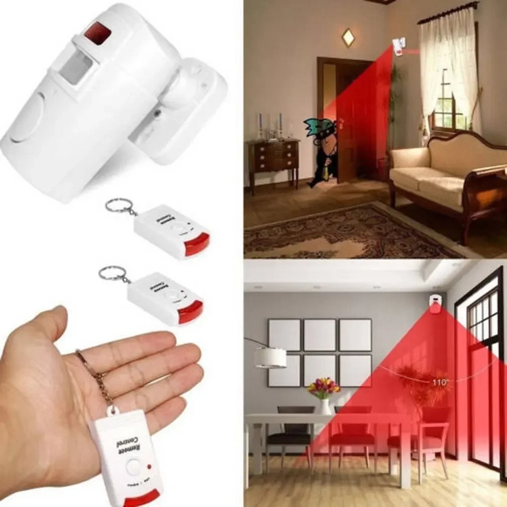 Wireless Driveway Alarm Infrared Motion Sensor Home Garage Alert Security System