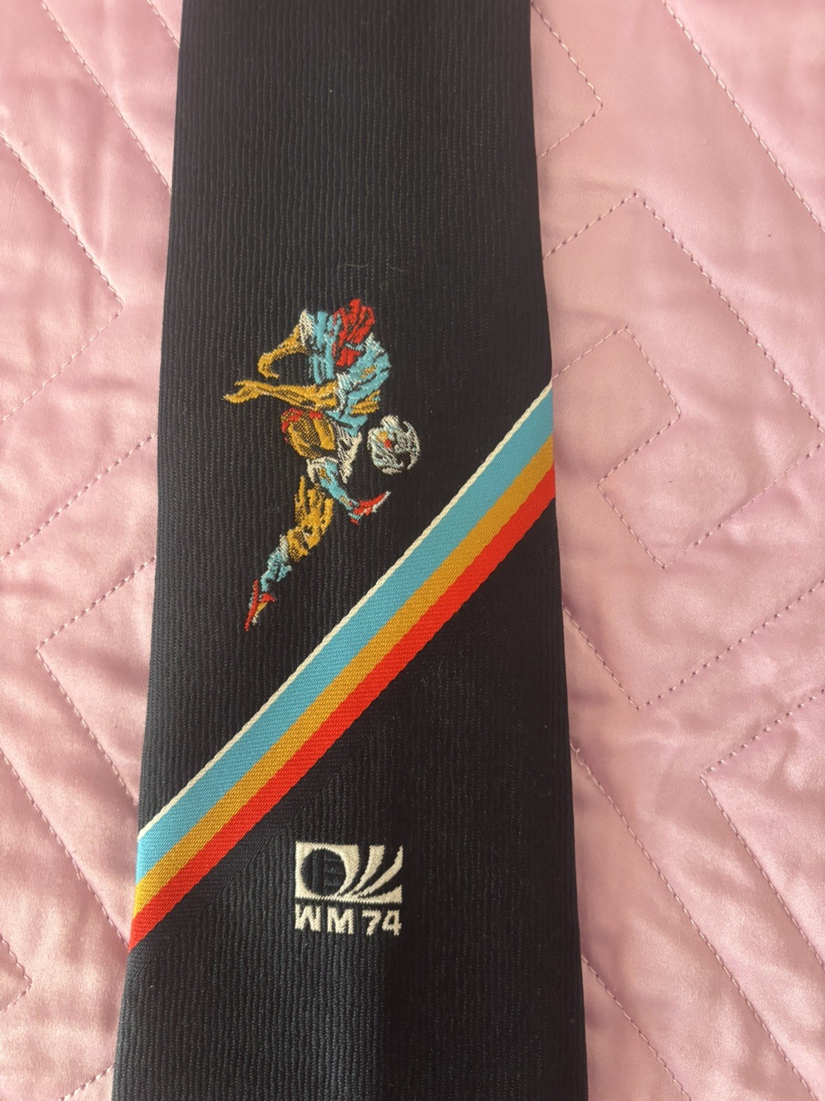 Official Football World Cup Tie 1974 World Cup 74 Tip Tap Mascot Commodore Trevira