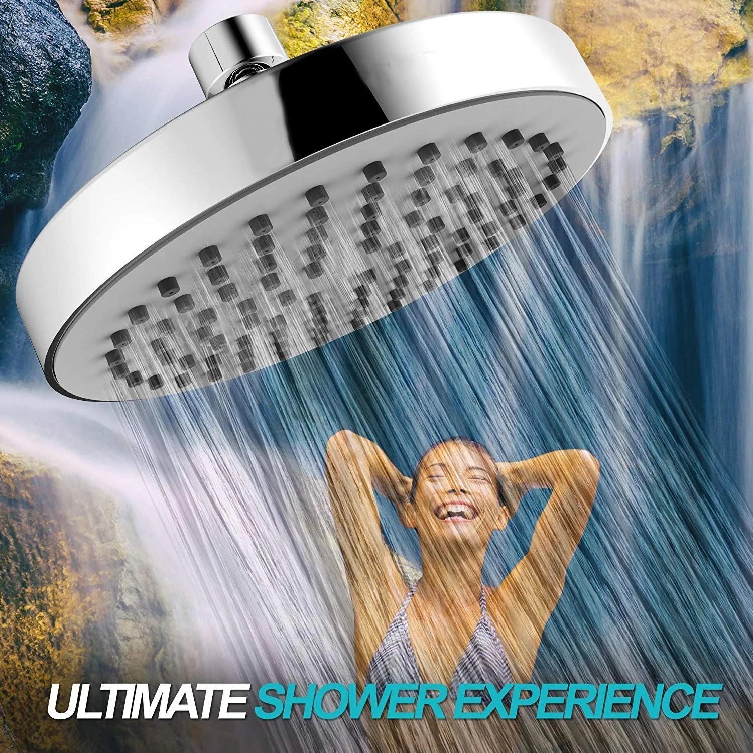 Original Modified HIGH FLOW SHOWER HEAD ^ 14 GPM Soft High Pressure ^ Metal Ball