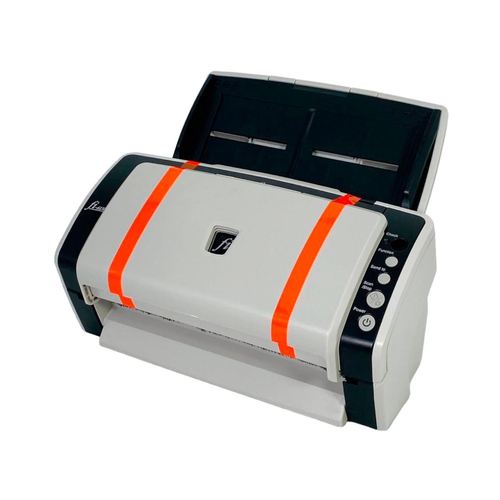 Fujitsu Fi-6130 Scanner For Business w/Adapter+USB+Drivers ZERO ROLLERS COUNT🔥