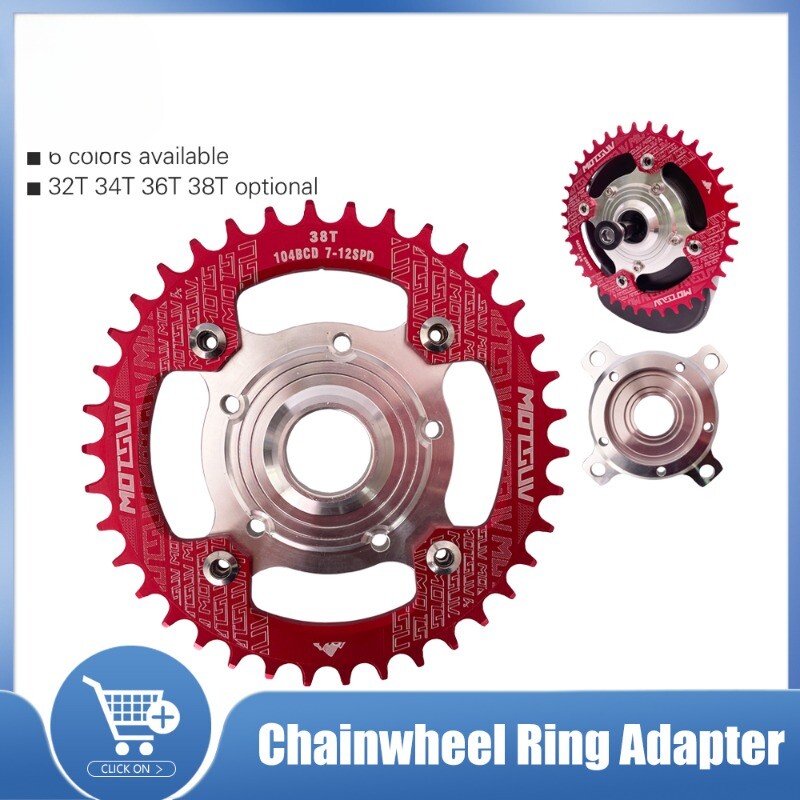 Electric Bicycle Chainwheel 104BCD Disc Holder 32T 34T 36T 38T Chain Ring Parts