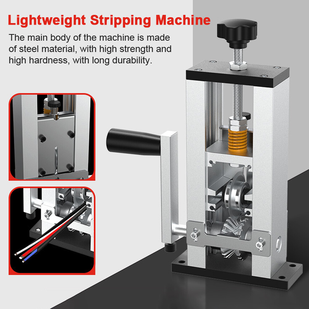 Portable Wire Stripper Manual Wire Stripping Tool Electric Peeling Machine K6P7