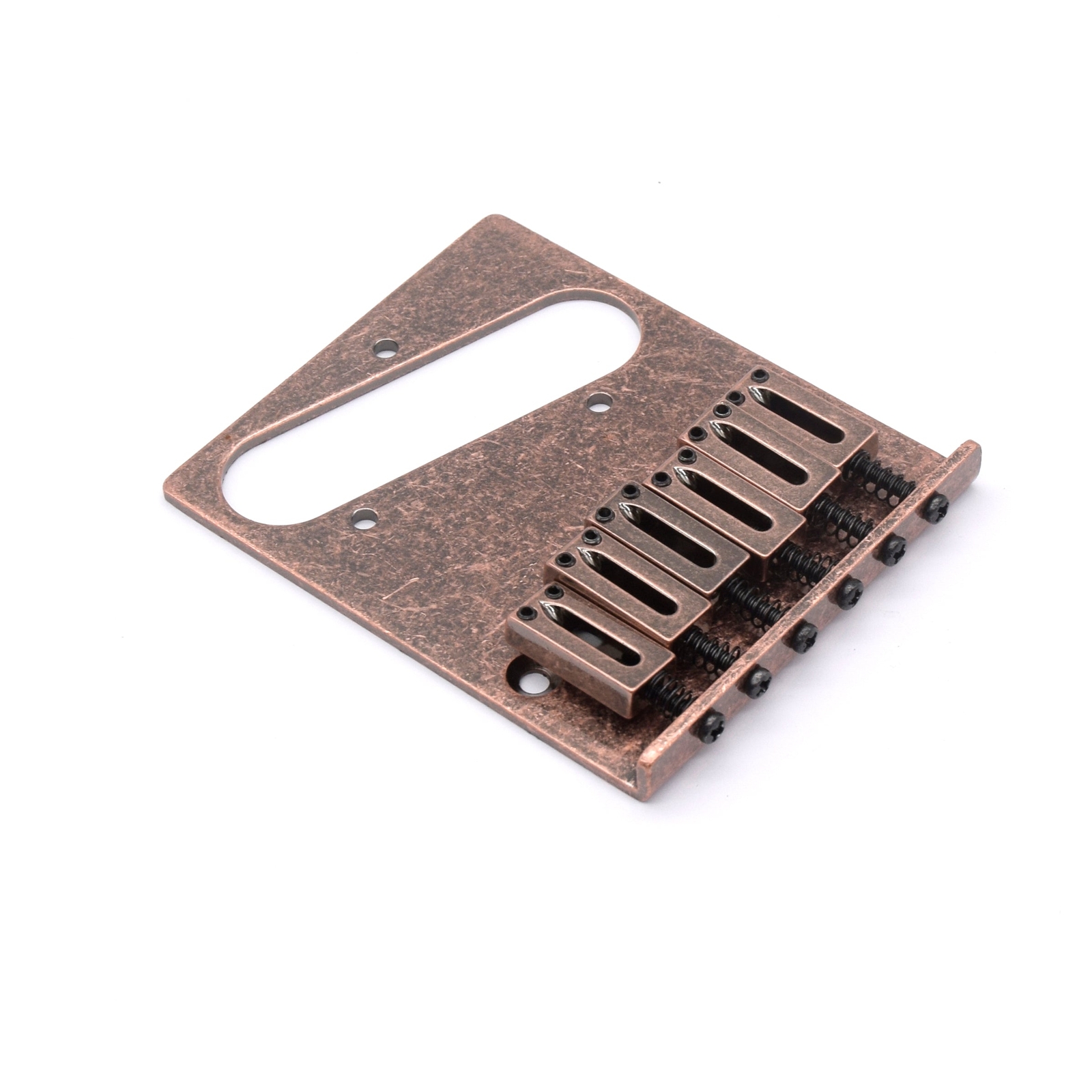 KD By AxLabs Tele Style Bridge - 6-Saddle, 4-Screw Mount - Antique Bronze