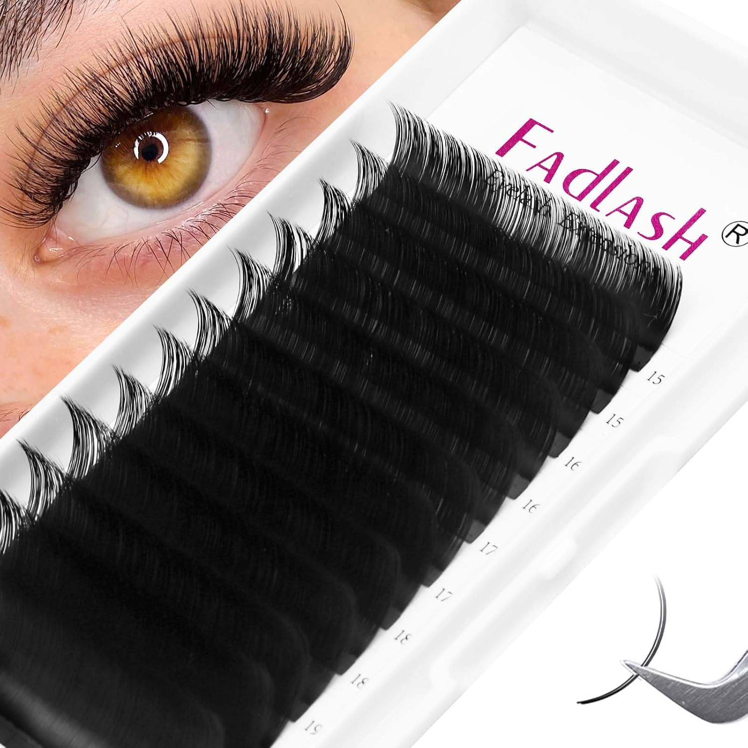 Lash Extension D Curl 15-20Mm Mixed Tray Silk Classic Lash Extensions Supplies I