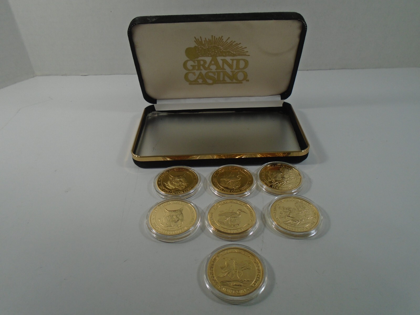 LOT OF 7--1997 / 1998 GRAND CASINO COINS (LOOK) LOT #2