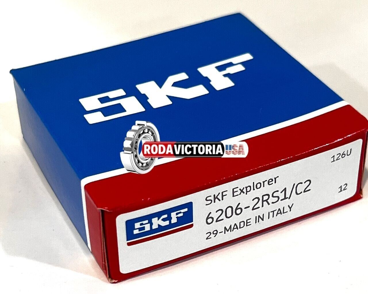 SKF 6206 2RS C2 DEEP GROOVE BALL BEARING, RUBBER SEALED 30x62x16mm