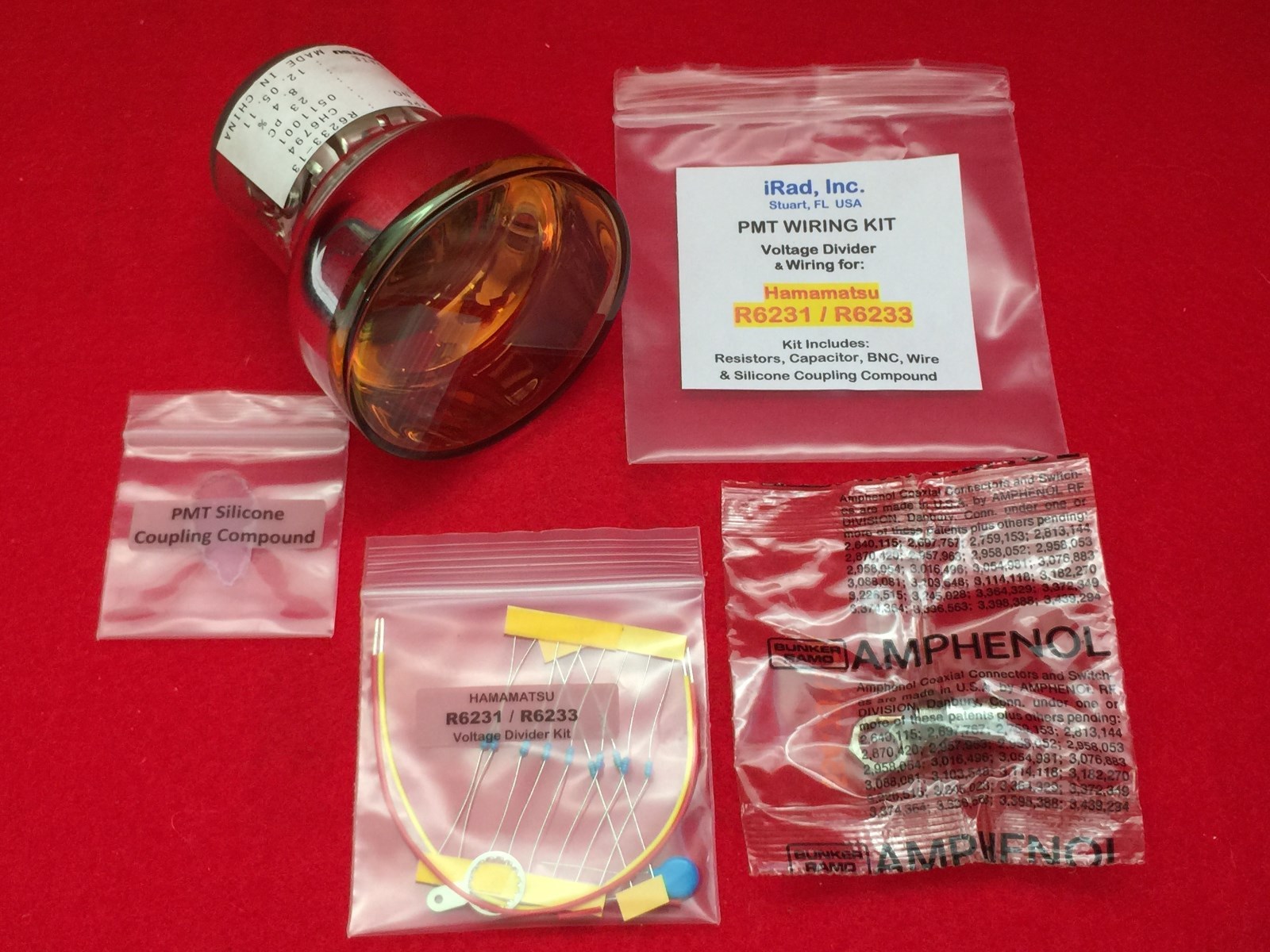 Hamamatsu R6233 KIT Photomultiplier Tube for Scintillation Detector