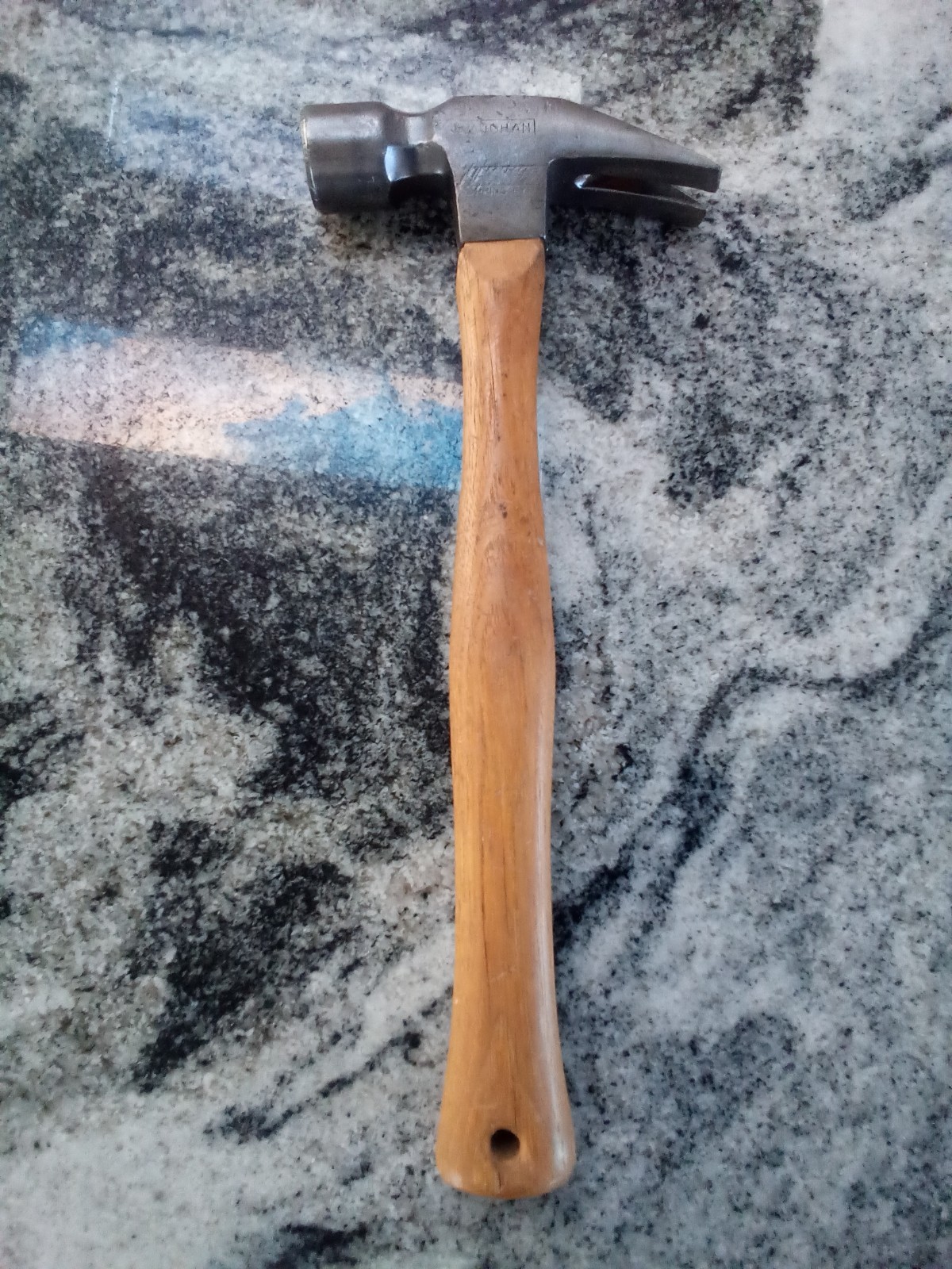 VAUGHAN "SPRING EYE" HICKORY 13" FRAMING CLAW HAMMER ~ No. 999 ~ original