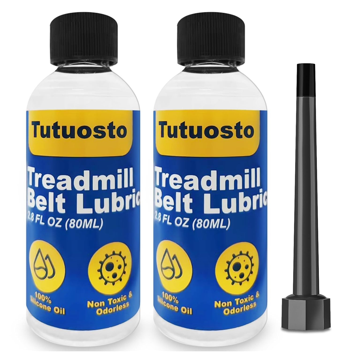 2 Pcs Treadmill Lubricant for Belt, 100% Silicone Belt 2