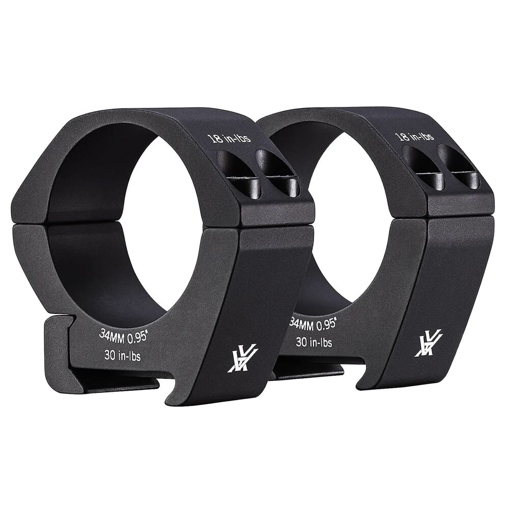 Vortex Pro 34mm Low (.95") Scope Rings PR34-L: NEW, Authentic, Free Shipping