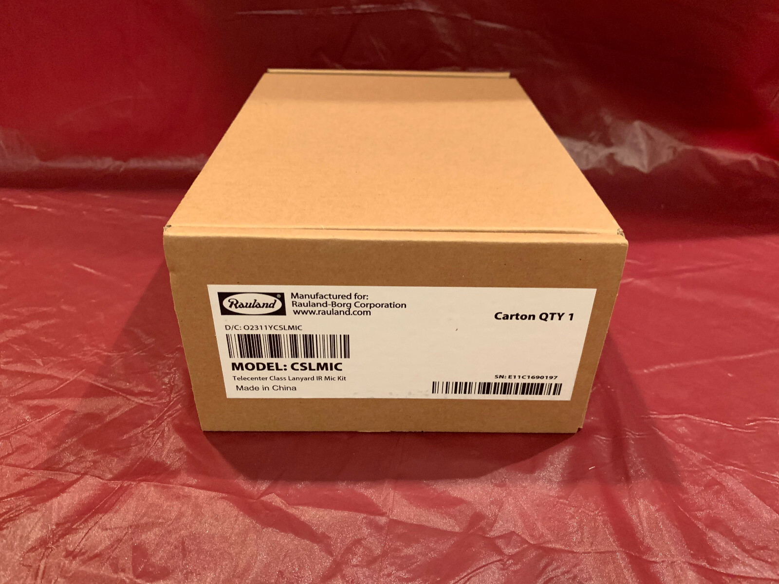 New Rauland-Borg CSLMIC Telecenter Class Lanyard IR Microphone Kit