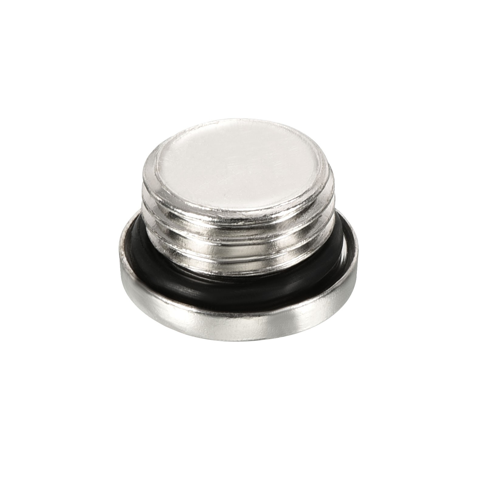 G1/4 Hex Head Pipe Fitting Plug, 6 Pack Male Thread 45# Steel Plug