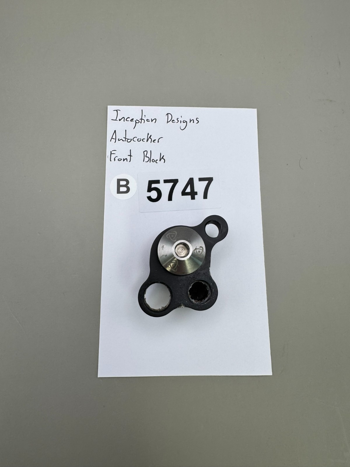 Inception Designs Autococker Front Block-Satin Black