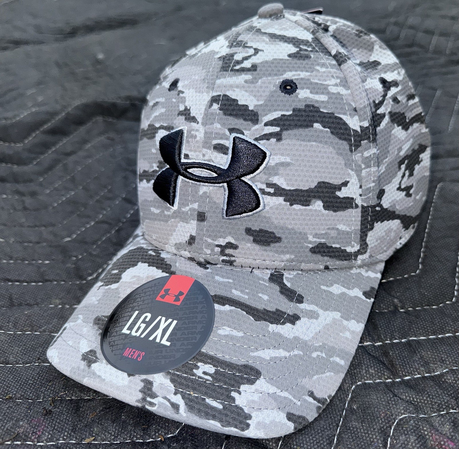 UNDER ARMOUR Camo Men's Stretch Cap HeatGear - BRAND NEW w/tags (L/XL) Great Fit