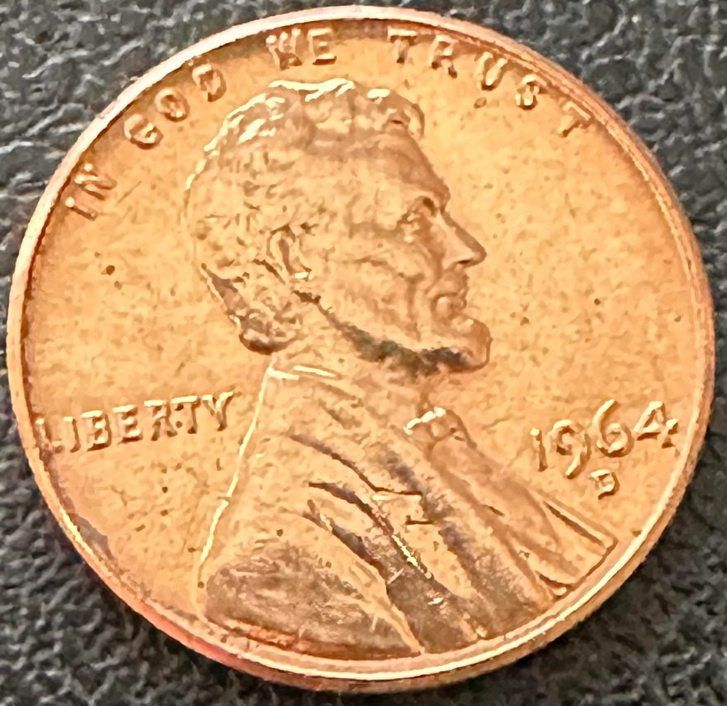 UNITED STATES 1964 - D DENVER MINT 1c UNCIRCULATED LINCOLN MEMORIAL PENNY