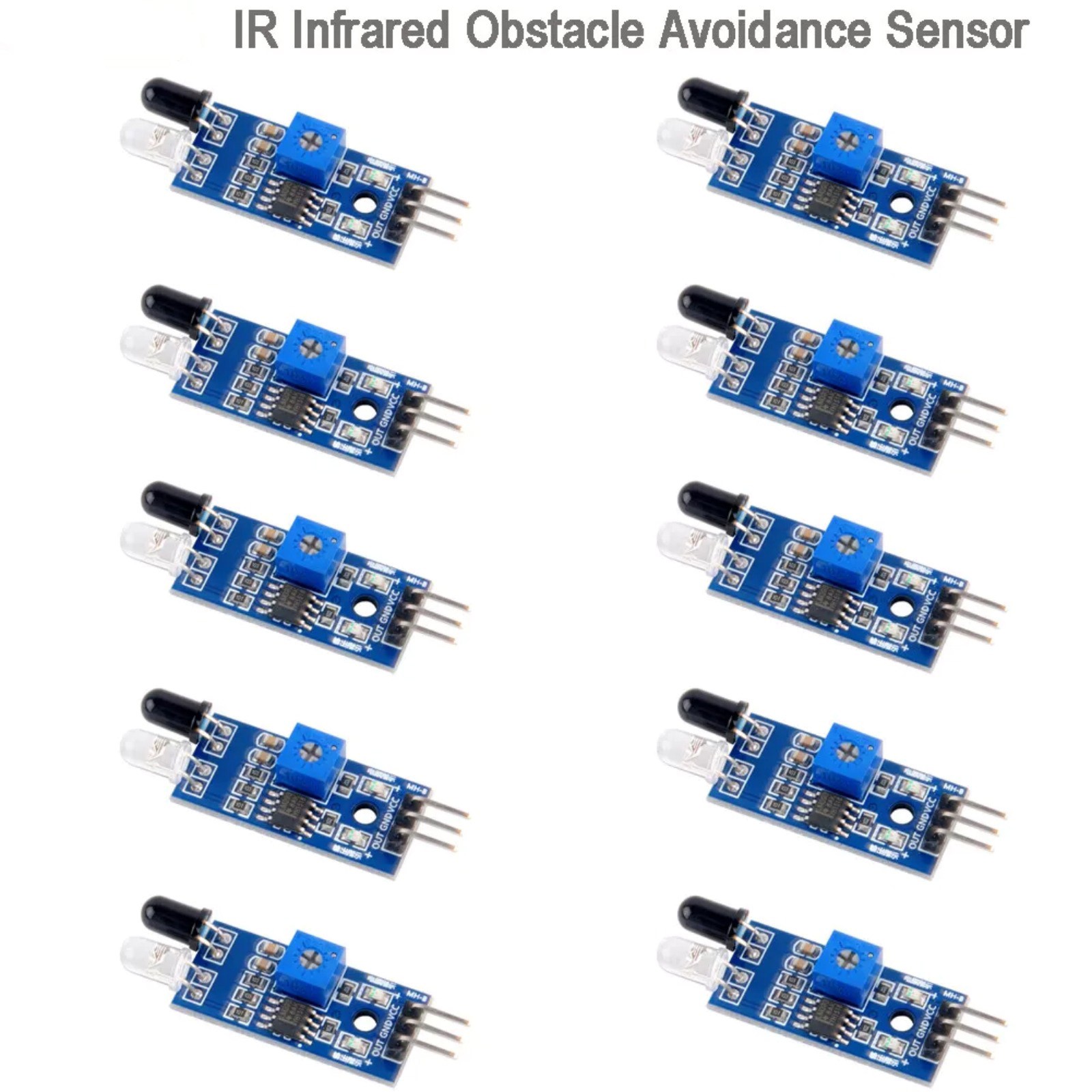 New 10PCS/Set Smart Car Robot IR Infrared Obstacle Avoidance Sensor Module