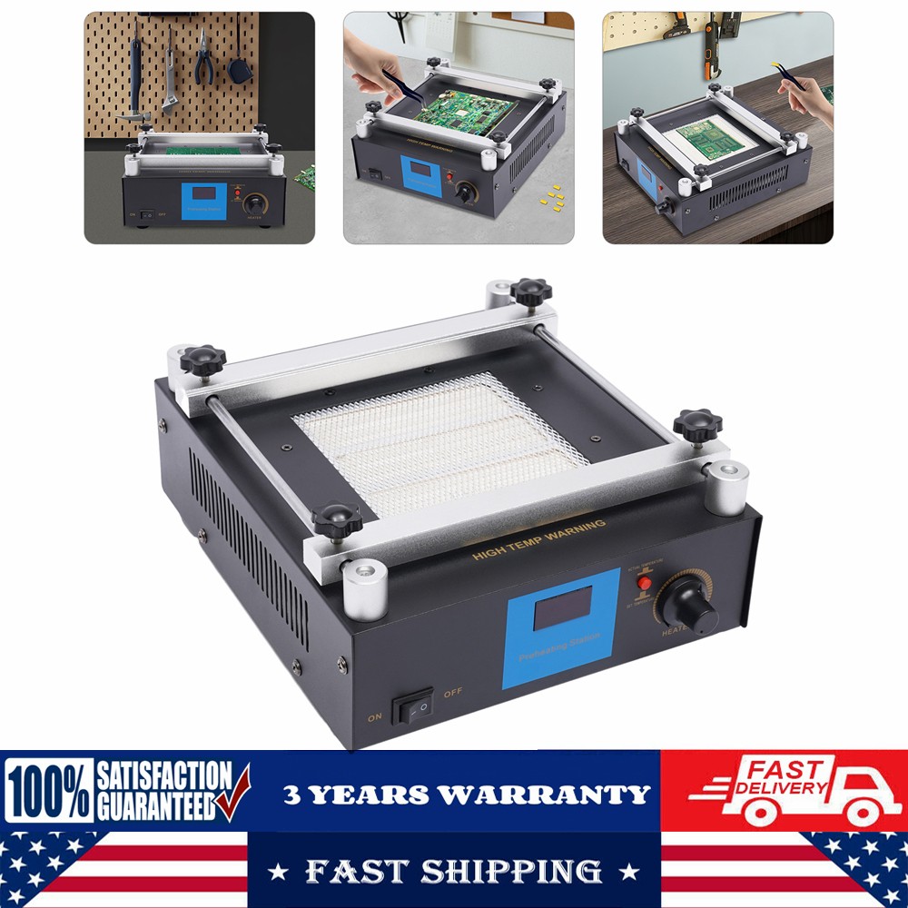 853A Digital IR Infrared BGA Rework Station SMD Preheating Solder Preheater 450w
