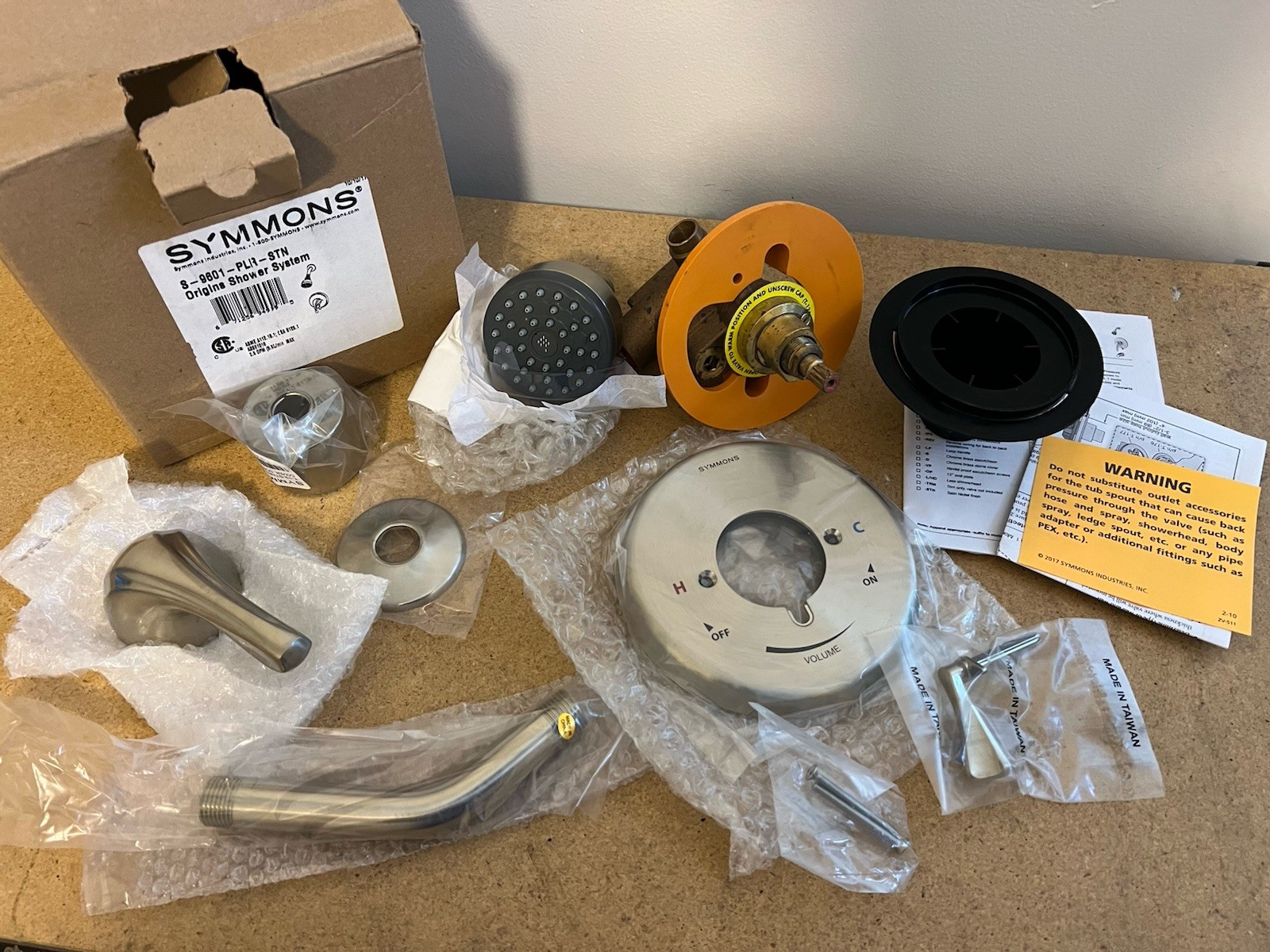 Origins Shower System w/ Volume Control * Valve Included * S-9601-PLR-STN Nickel