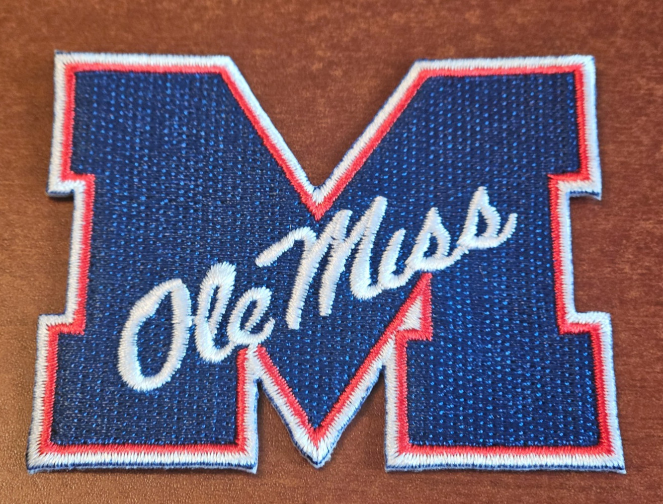Ole Miss Rebels 3” Iron On Embroidered Patch FREE Shipping!!