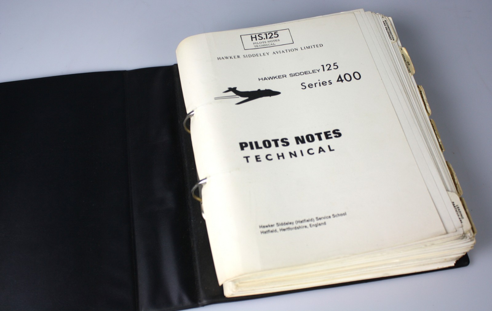 Hawker Siddeley HS 125 Series 400  Pilots Notes Technical Manual