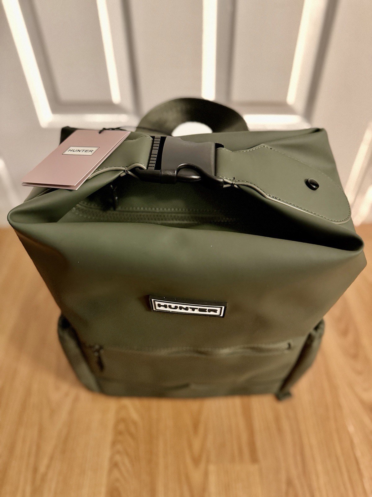 Hunter Top Clip Backpack Green With Tags